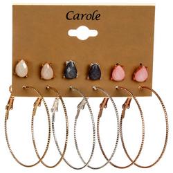 6 Pk Assorted Earrings Set