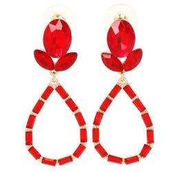Red Crystal Fashion Earrings