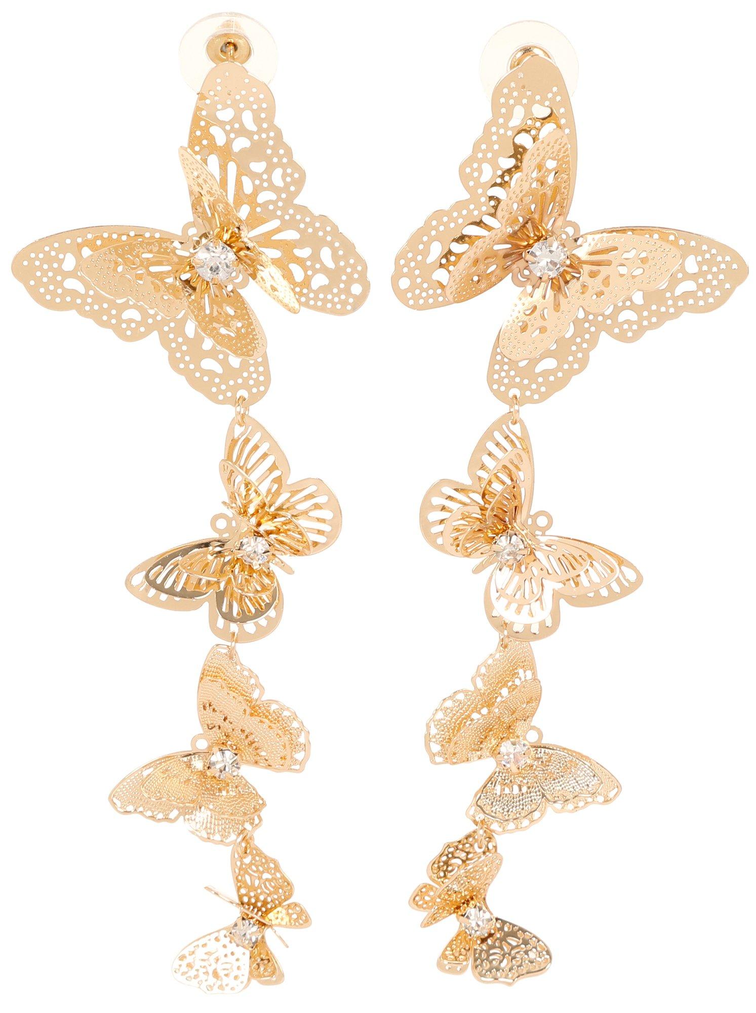 Butterfly Drop Earrings