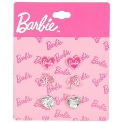 3 Pk Barbie Earrings