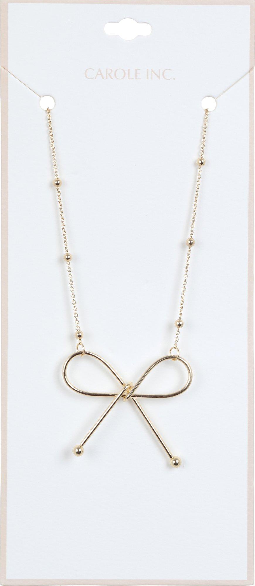 Golden Bow Necklace