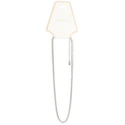 Cubic Zirconia Tennis Necklace - Silver
