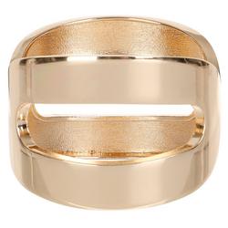 Gold Wide Clasp Bracelet