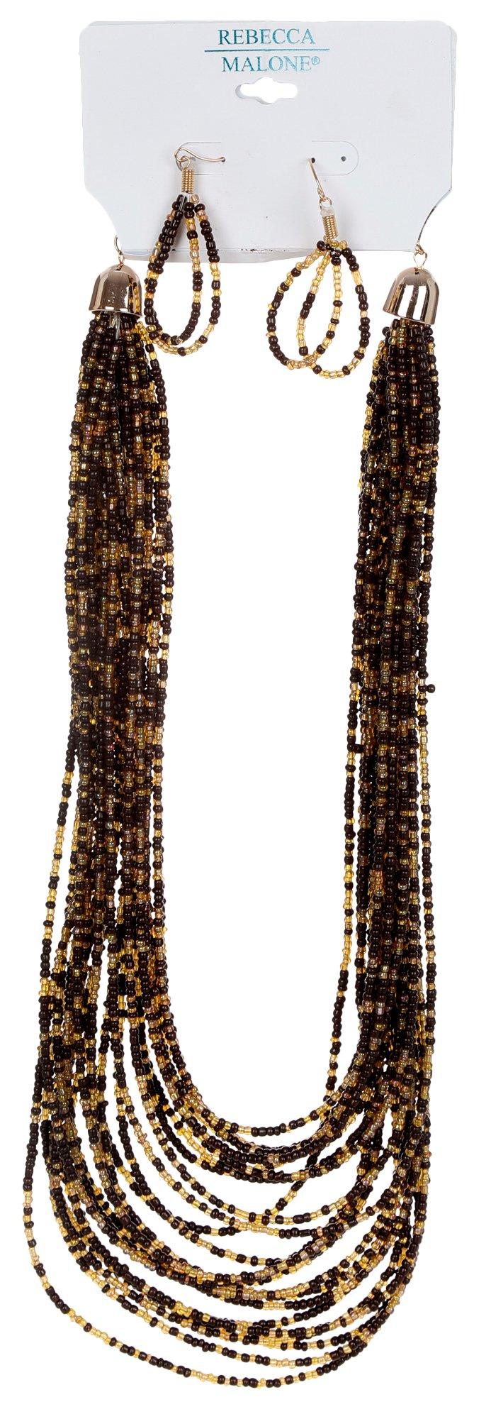 2 Pc Necklace & Earrings Set