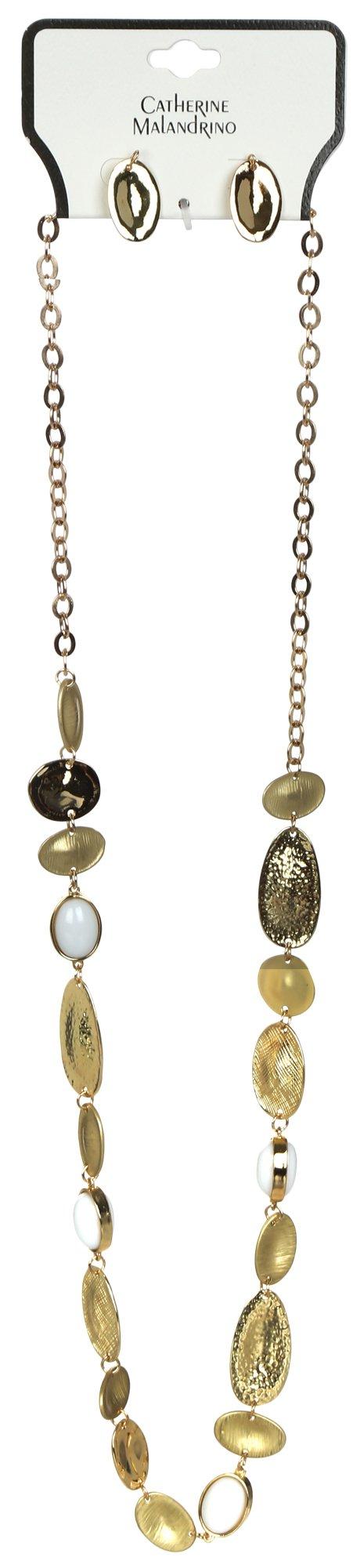 2 Pk Necklace & Earrings Set