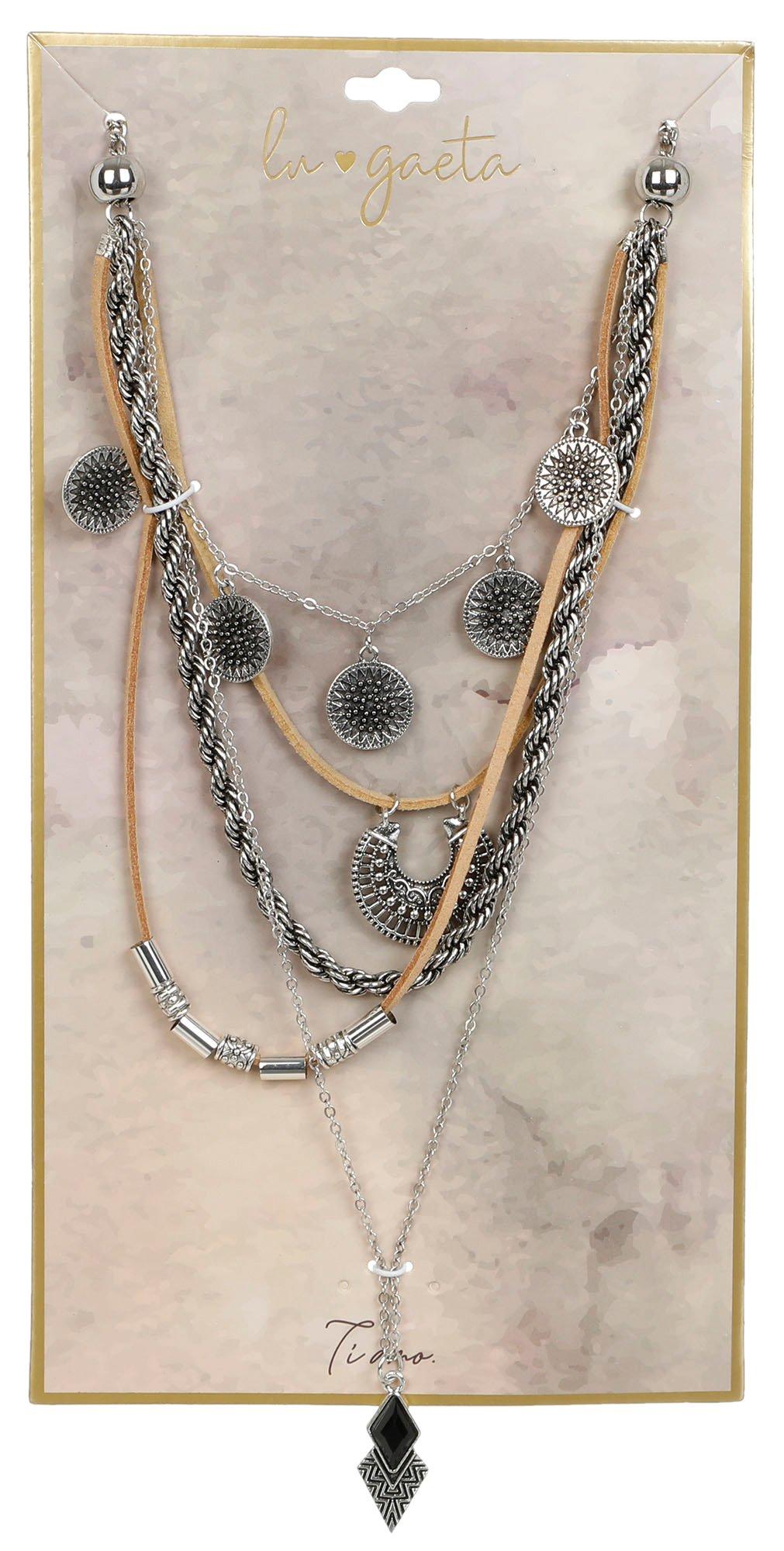 5 Pk Layered Necklace - Multi