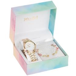 Watch and Earrings Set - Gold