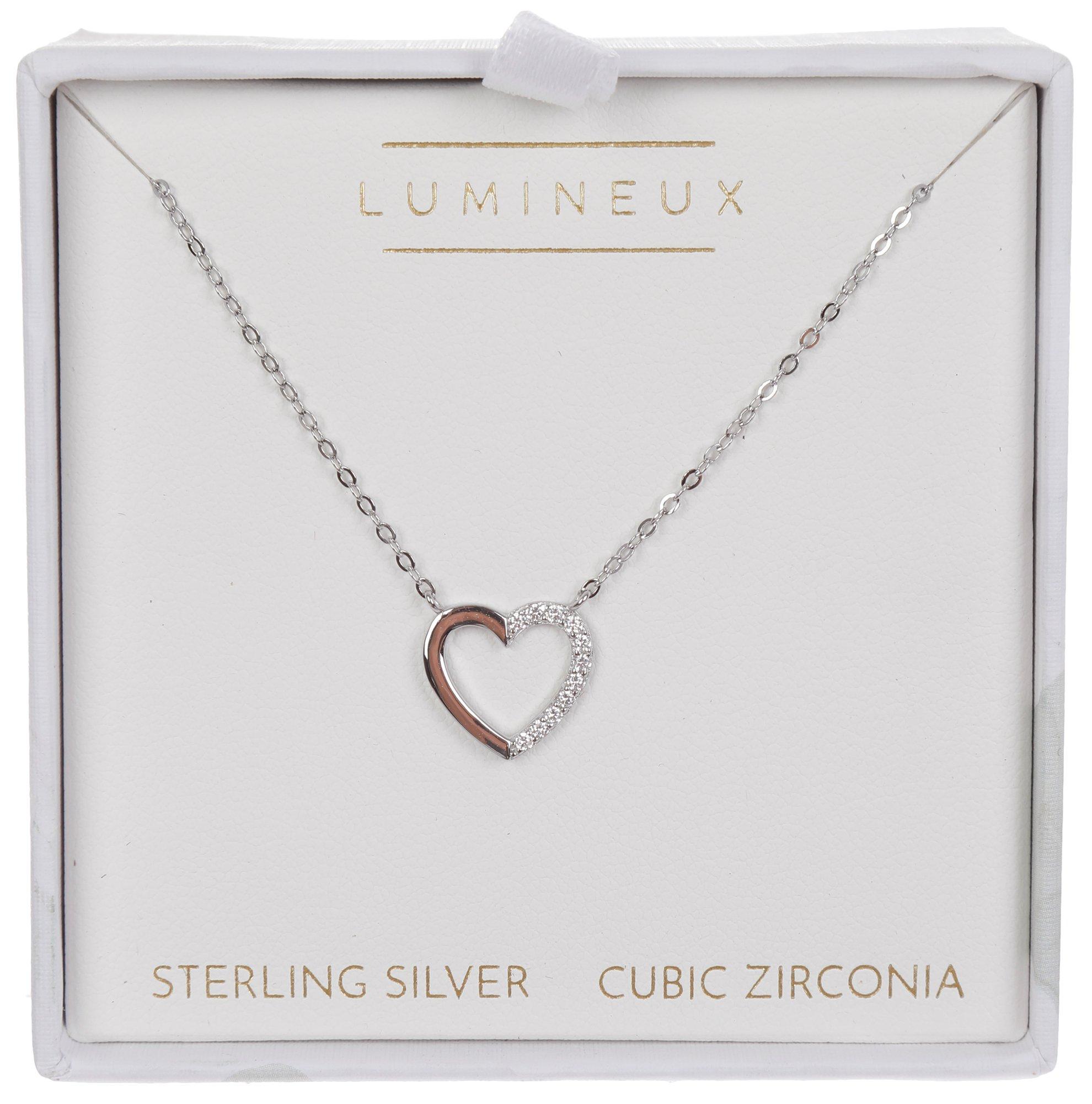 Valentine's Sterling Silver Heart Necklace
