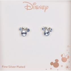 Silver Plated Minnie Mouse Stud Earrings