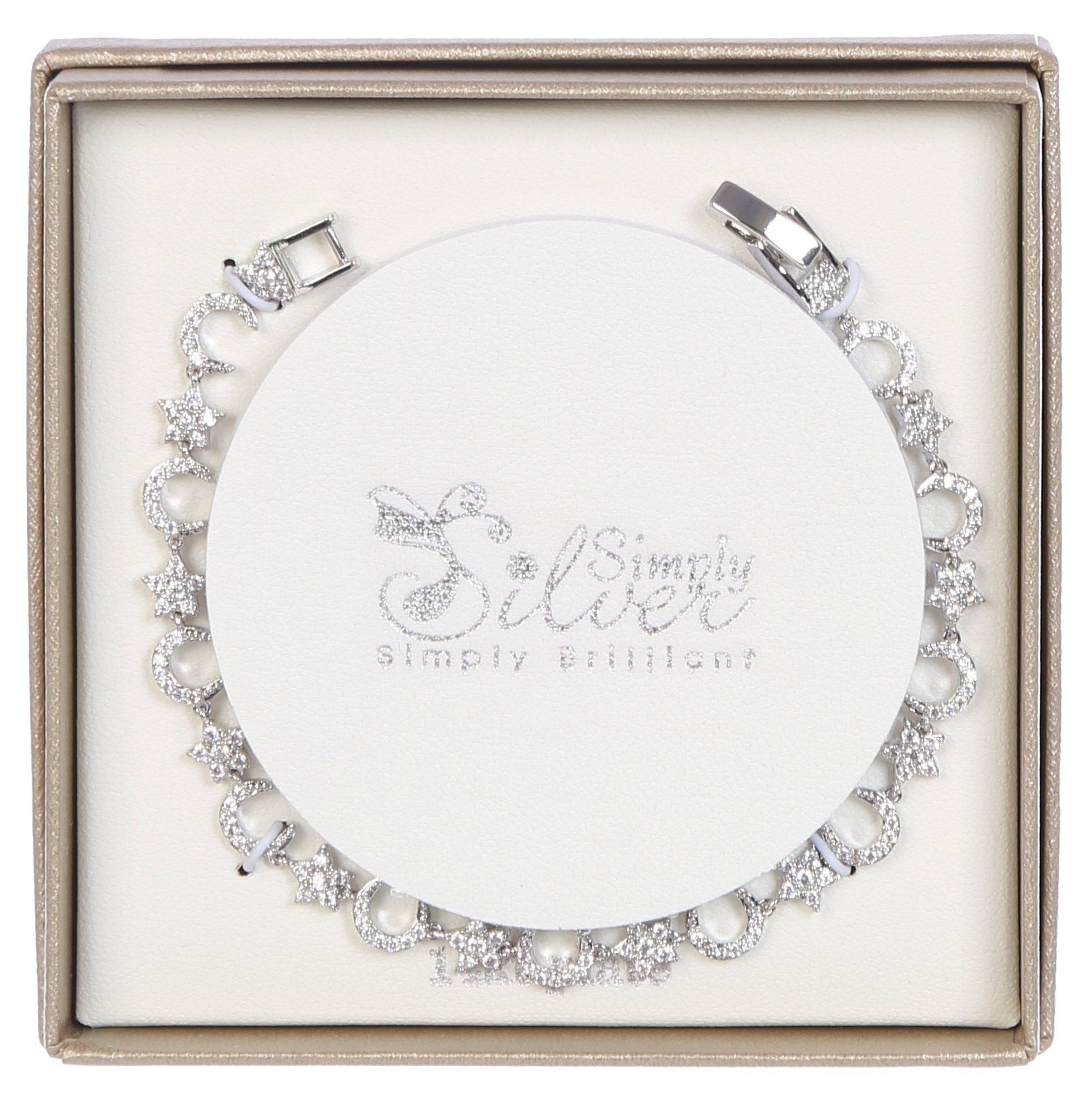 Women's Silver Rhinestone Bracelet