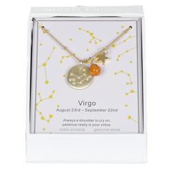 Virgo Astrology Pendant Necklace - Gold