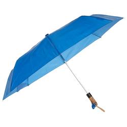 Solid Duck Handle Automatic Umbrella - Blue