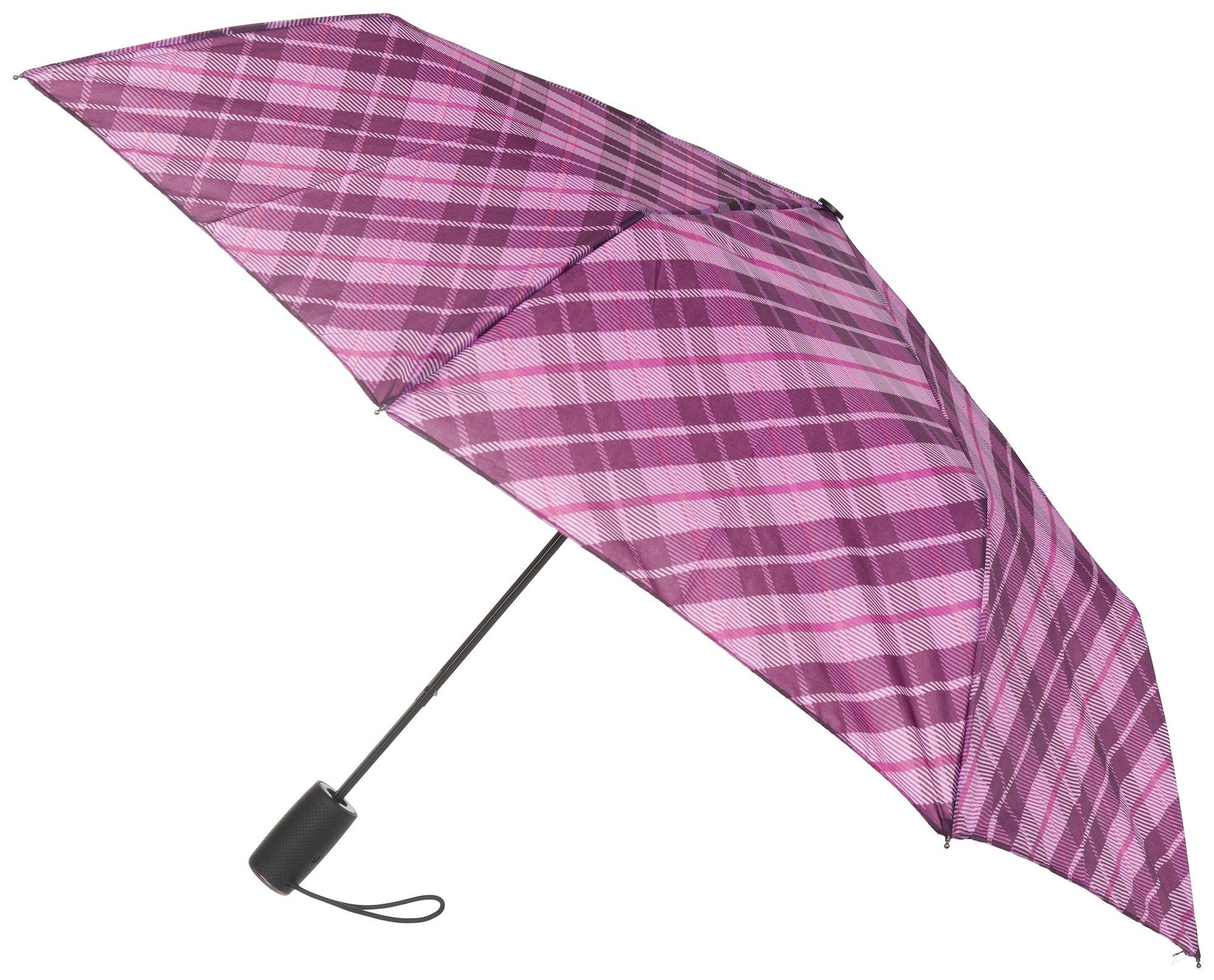 Plaid Umbrella - Pink