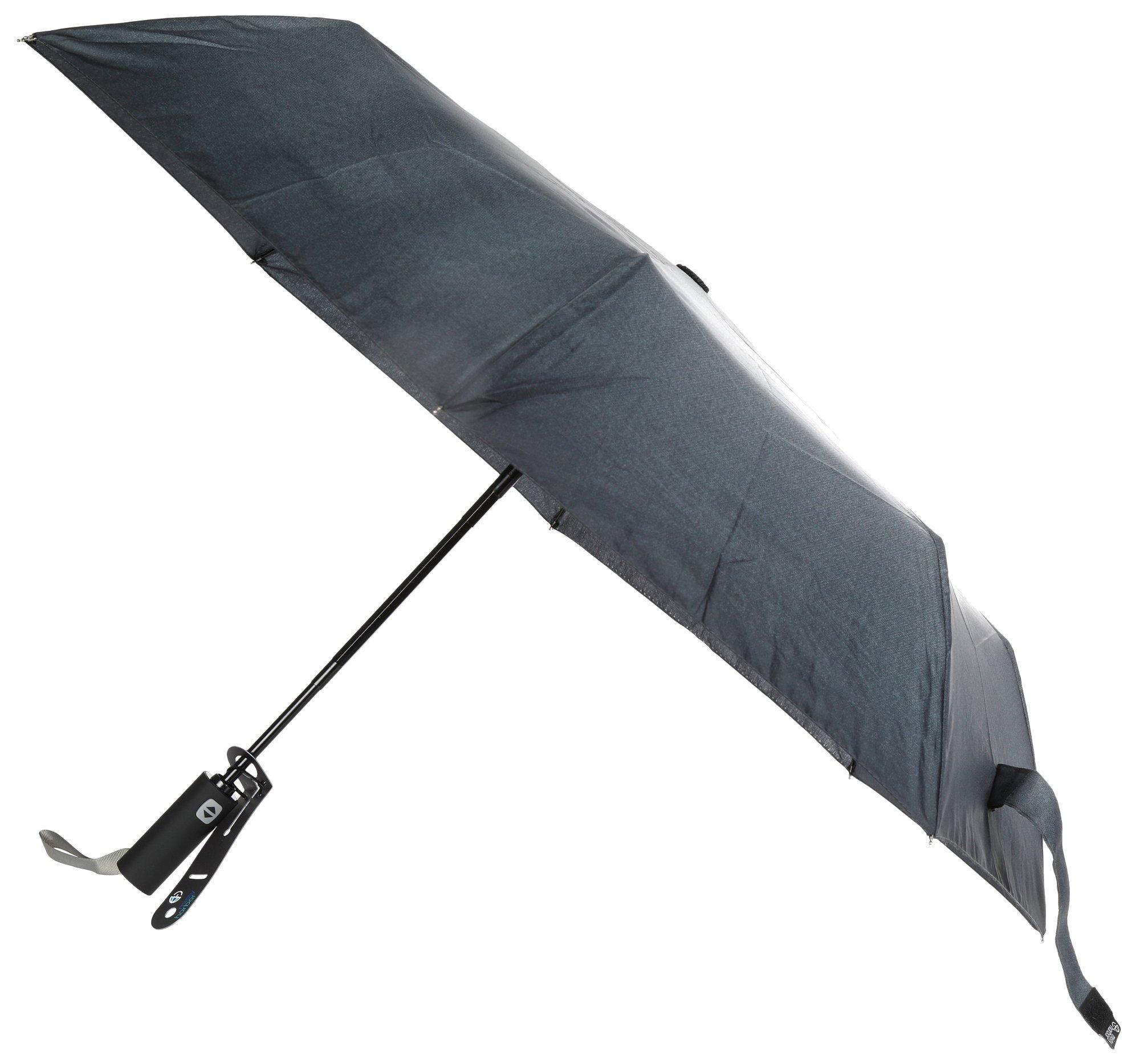 Ombre Auto Open Umbrella - Black/Grey