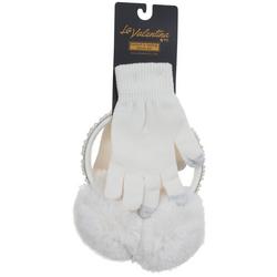 Women's 2 Pc Earmuff & Gloves Set