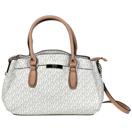 Veronica Monogram Top Handle Satchel