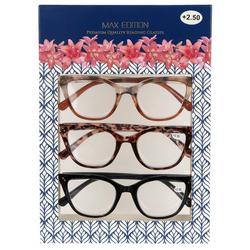 3 Pk Premium Quality Reading Glasses