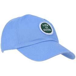 Solid Embroidered Logo Baseball Hat - Blue