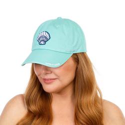 Women's Embroidered Seashell Cap