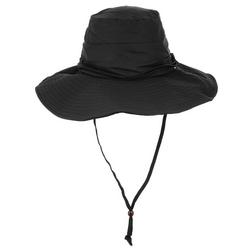 Women's Solid Sun Hat - Black