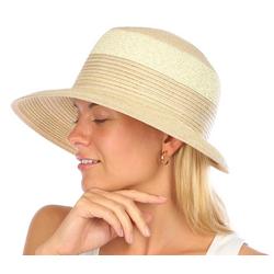 Women's Gold Lurex Sun Hat