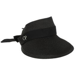 Casual Visor with Bow - Black