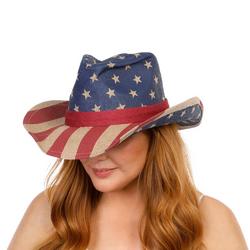 Women's Vintage Americana Cowboy Hat