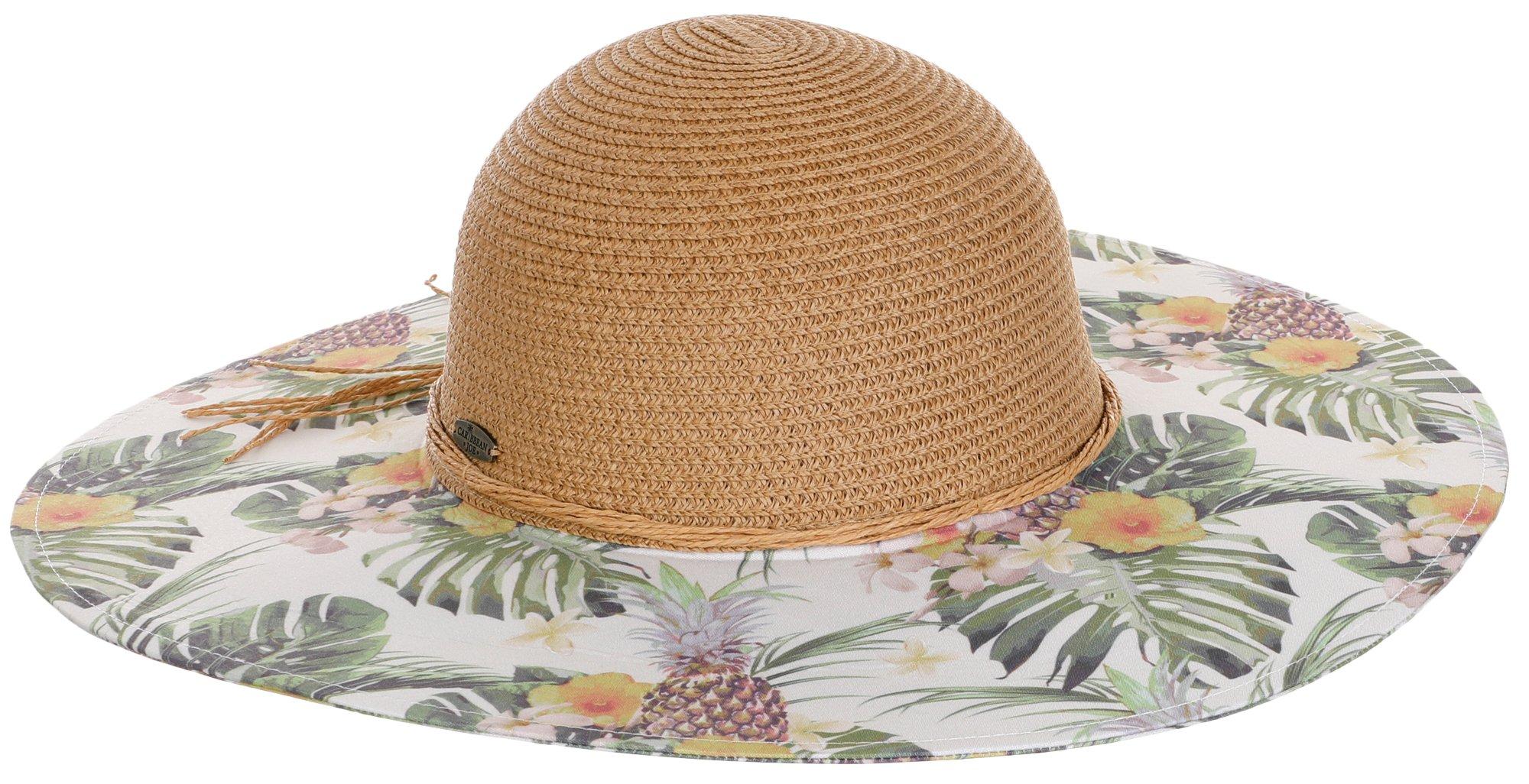 Women's Floral Print Sun Hat