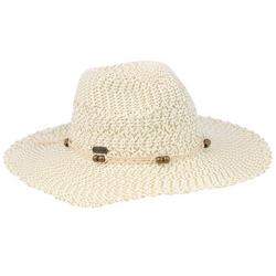 Women's Straw Beaded Sun Hat