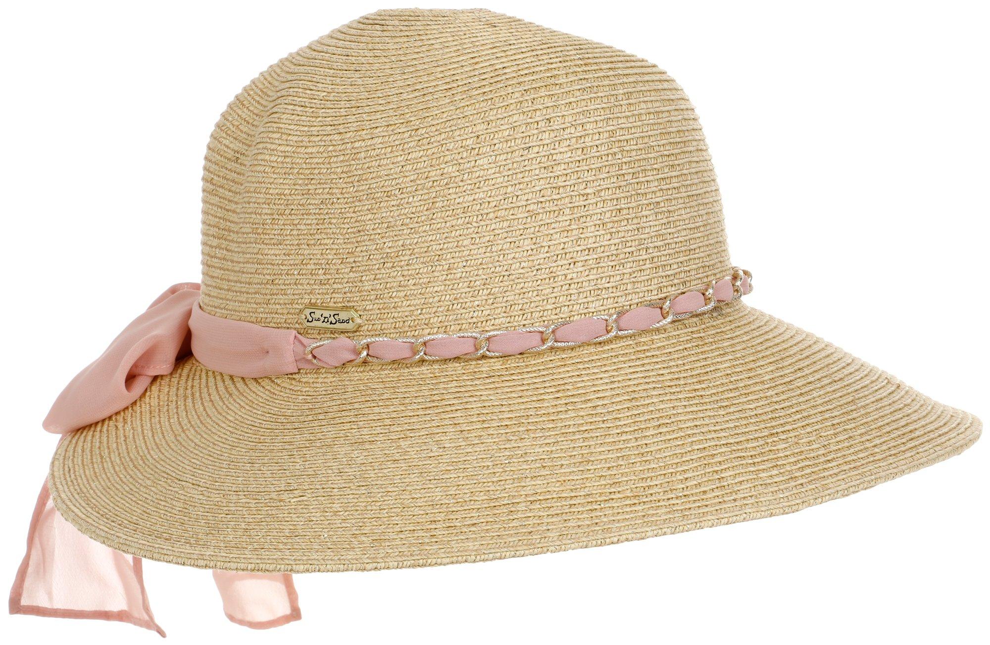 Women's Pink Band Sun Hat
