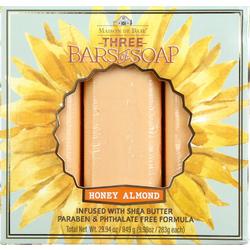 3 Pk Honey Almond Bar Soap