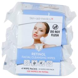 4 Pk Retinol Facial Cleansing Wipes