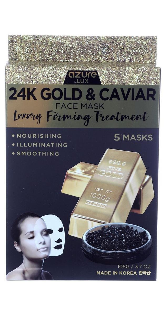 5 Pk 24K Gold & Caviar Face Masks | bealls