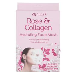 5 Pk Rose & Collagen Face Masks