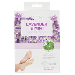 3 Pk Lavender and Mint Foot Masks
