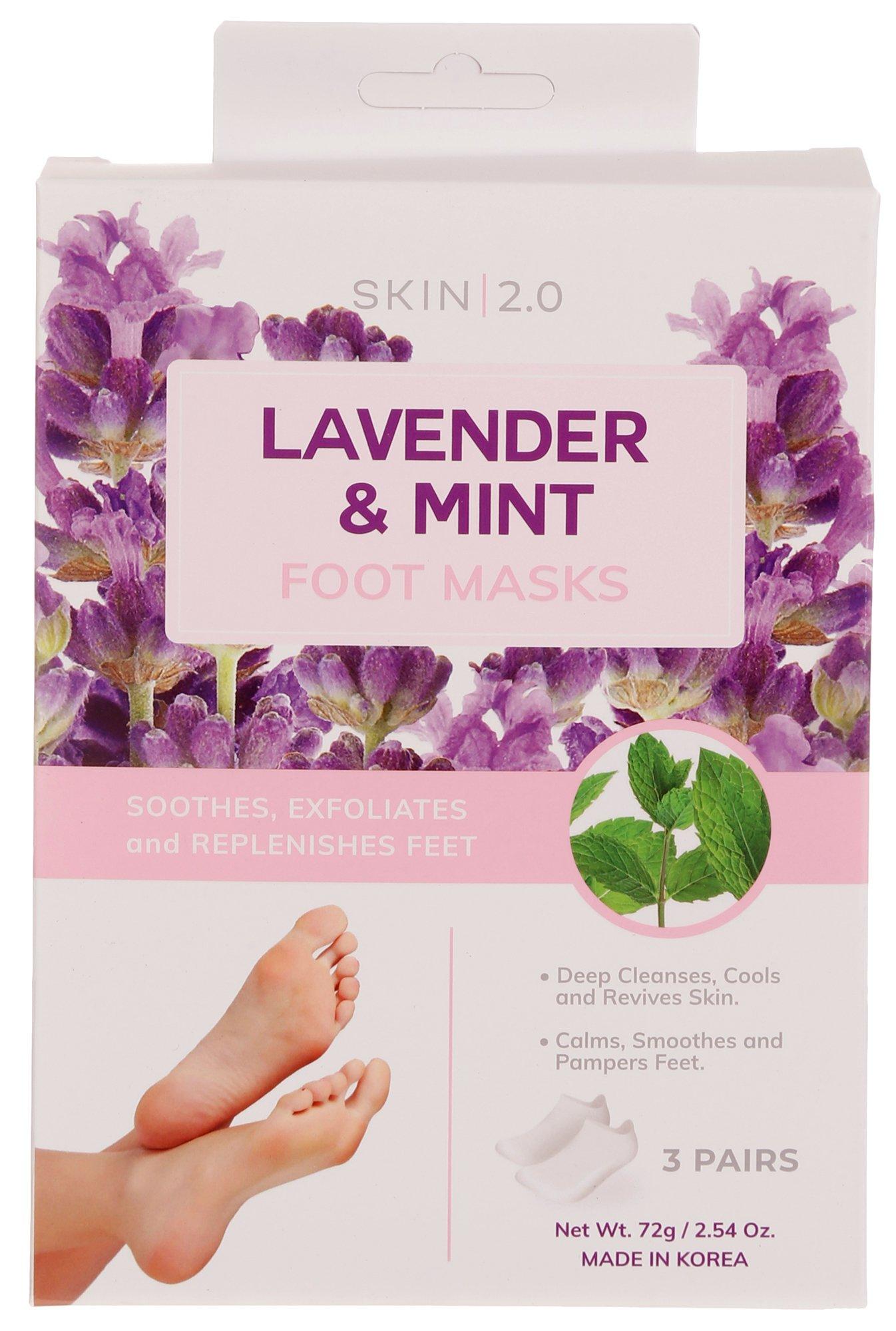 3 Pk Lavender & Mint Foot Masks