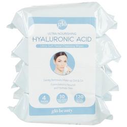 4 Pk Ultra Hyaluronic Acid Facial Cleansing Wipes