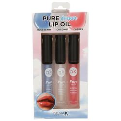 3 Pk Pure Dream Lip Oil Set