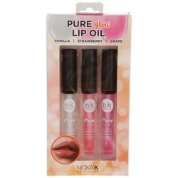 3 Pk Pure Glow Lip Oil
