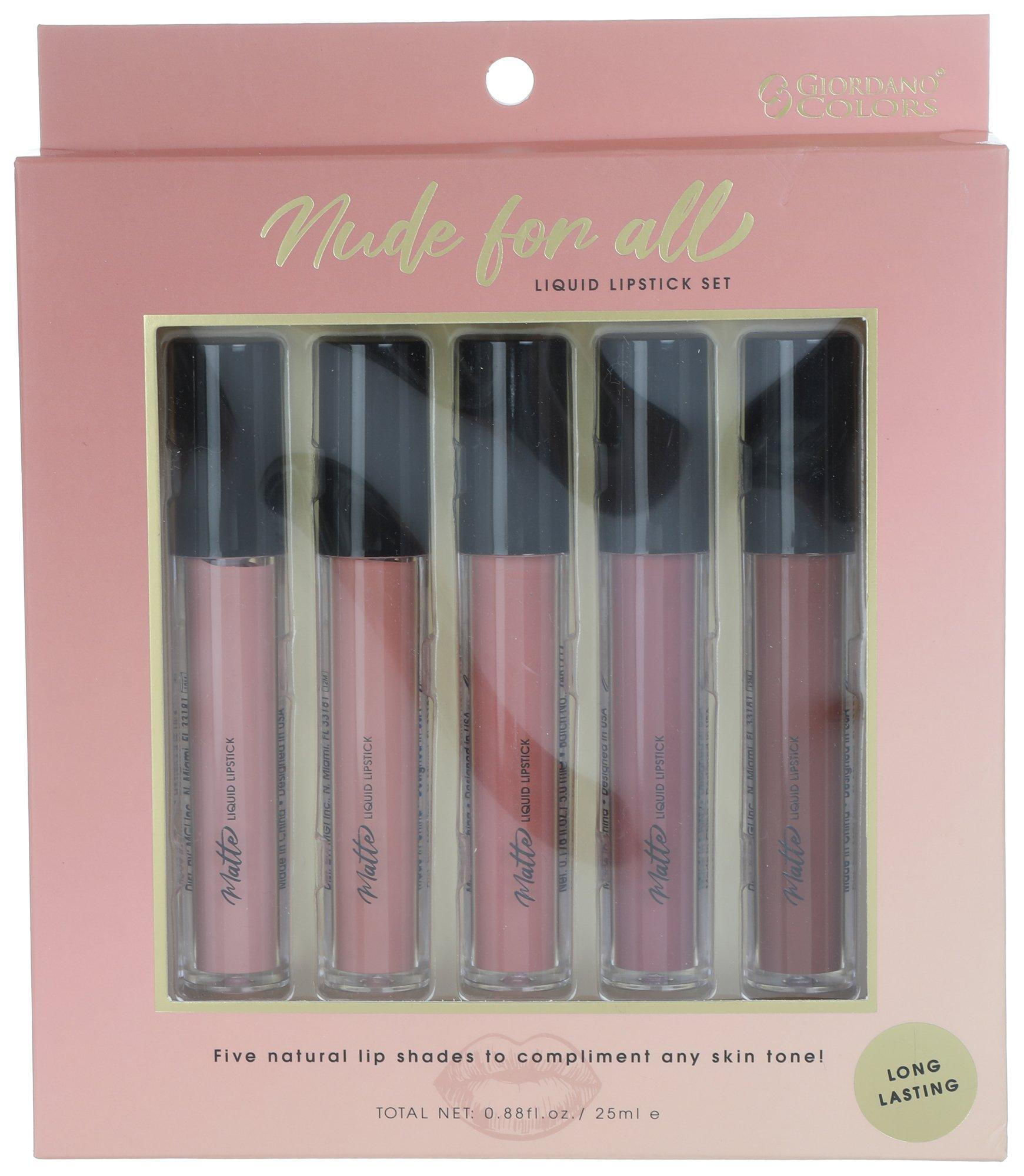 5 Pk Liquid Nude Lipsticks
