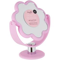 Double-Sided Soft Touch Flower Vanity Mirror