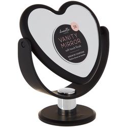 Double-Sided Soft Touch Heart Vanity Mirror