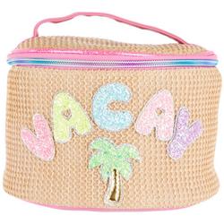Straw Vacay Cosmetic Bag