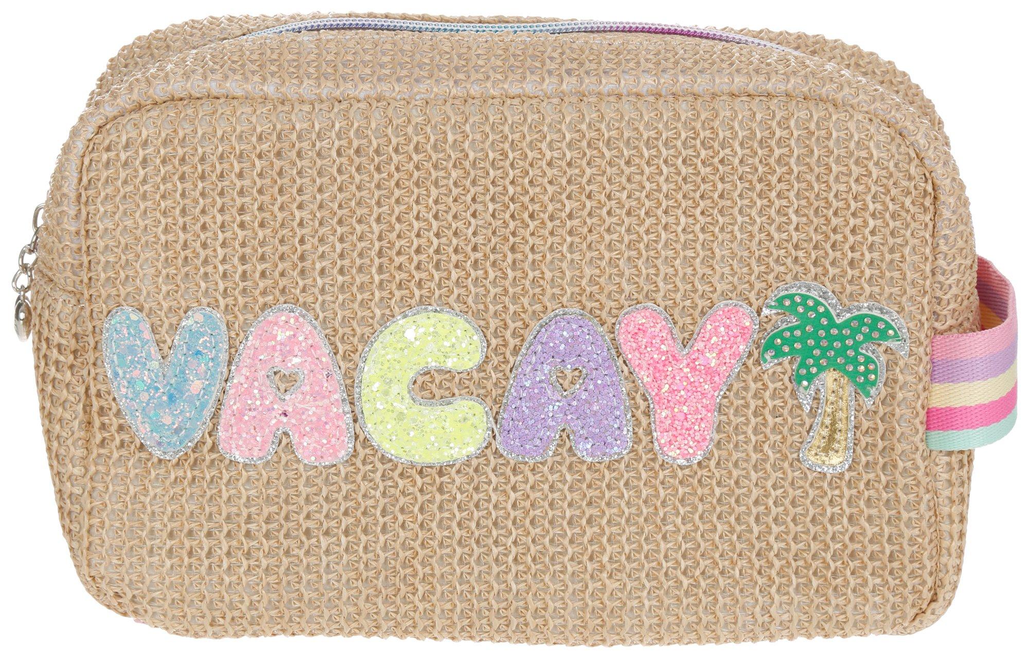 Woven Rainbow Vacay Cosmetic Bag
