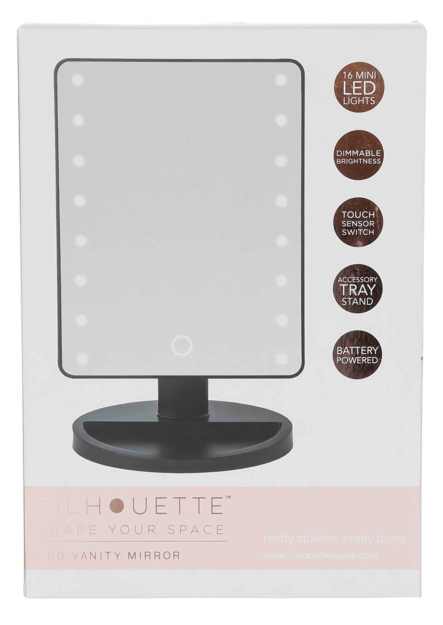 10 LED Vanity Mirror - Black