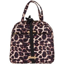 2 Pc Leopard Print Weekender Cosmetic Bag