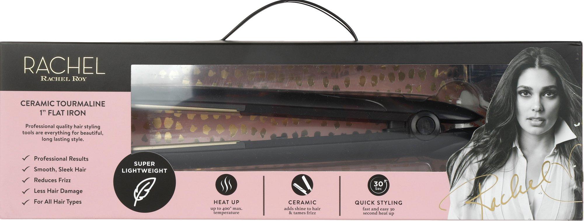 1'' Ceramic Tourmaline Flat Iron - Black