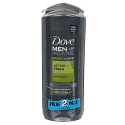Men's 2 Pk Active and Fresh Body and Face Wash