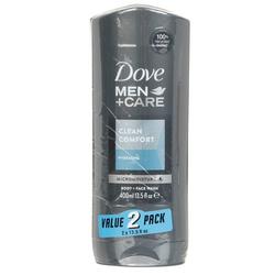 Men's 2 Pk Clean Comfort Body & Face Wash