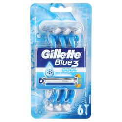 Men's 6 Pk Blue 3 Cool Disposable Razors